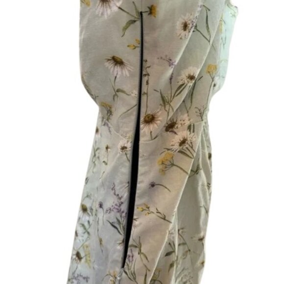 H&M brown floral knot and cutout mini dress size US M - Picture 6 of 11